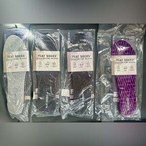 Bundle of 4 NIB Flat Socks